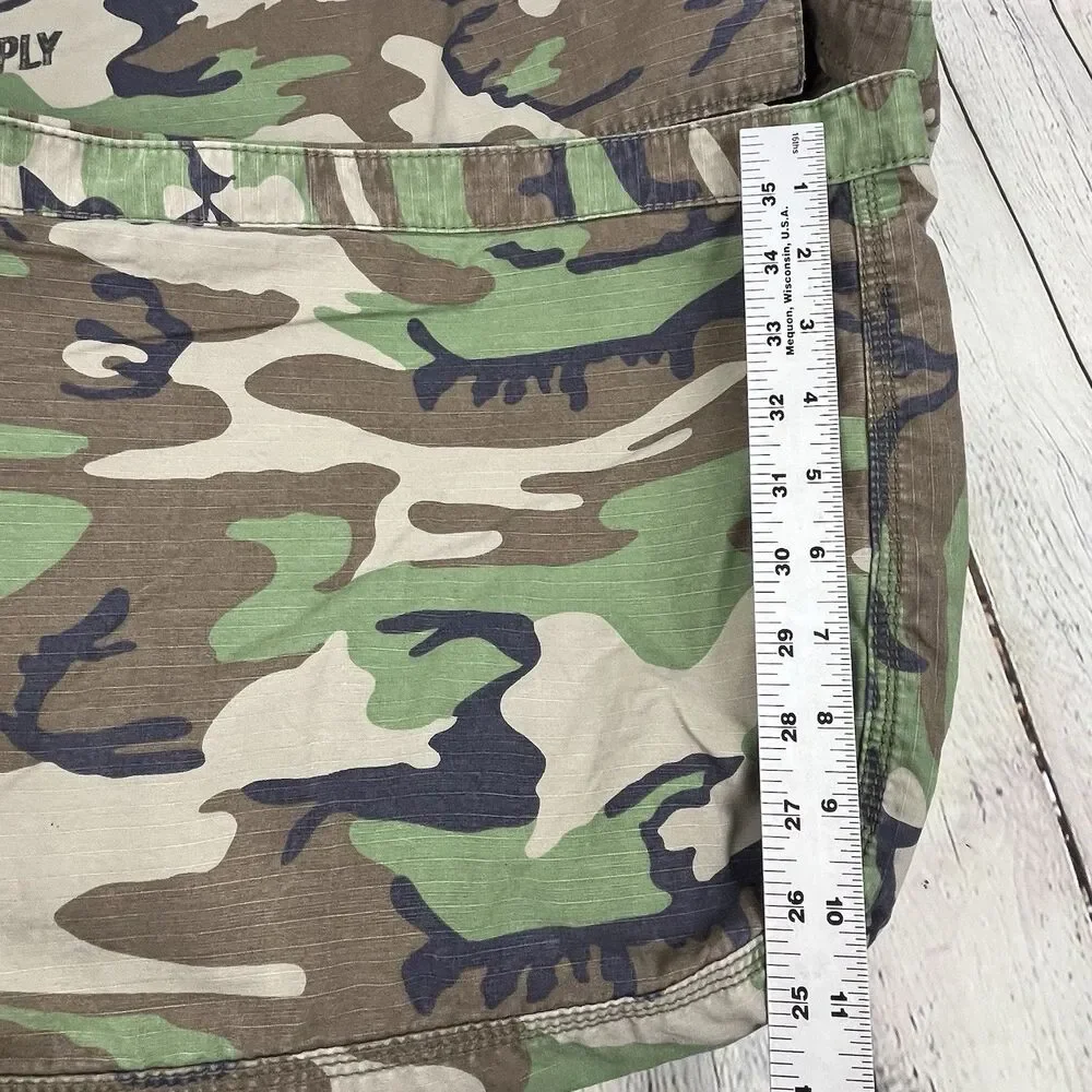 Ralph Lauren Denim & Supply Camo Canvas Military Tote Messenger Bag RipStop
